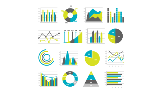各种各样的图表矢量素材(EPS/PNG)