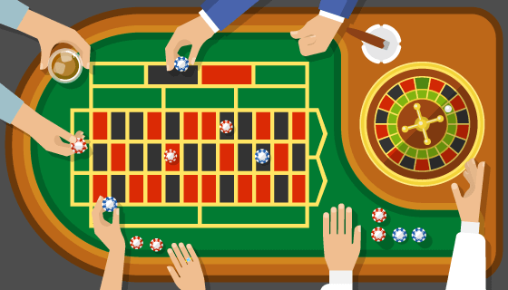 赌场大转盘游戏矢量素材(EPS)