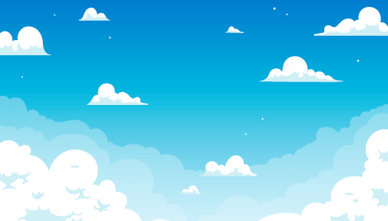简单的蓝天白云背景矢量素材(AI/EPS)