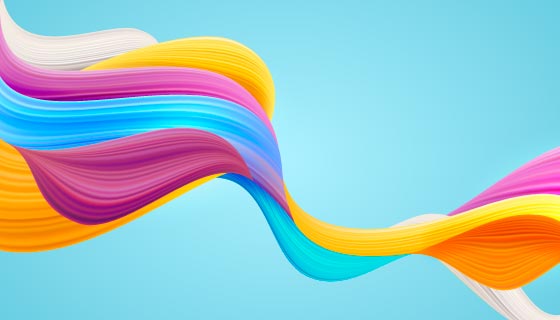 多彩流动波浪背景矢量素材(AI/EPS)