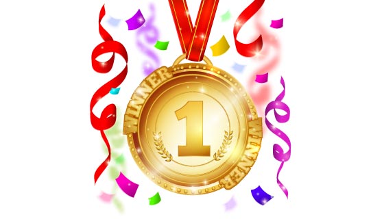 金色奖牌矢量素材(EPS)