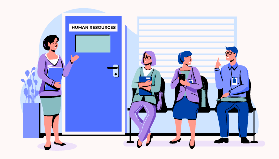 等待面试的人矢量素材(AI/EPS)