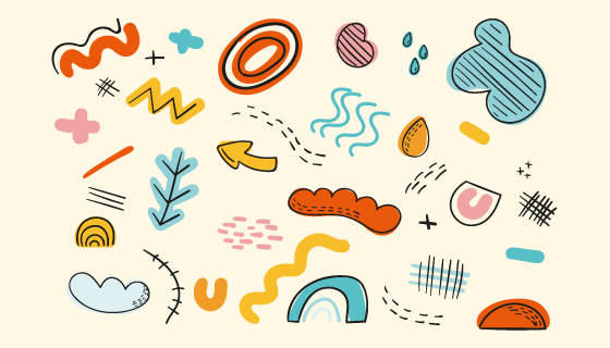 抽象的有机形状矢量素材(AI/EPS/PNG)