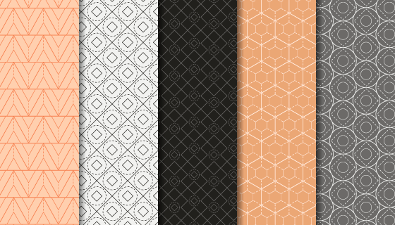 简约几何图案无缝背景矢量素材(AI/EPS)