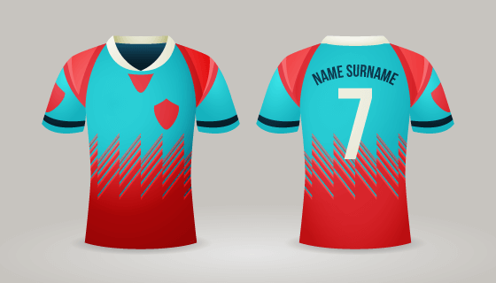 7号足球球衣矢量素材(AI/EPS/PNG)