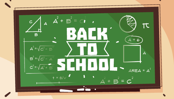 欢迎返校黑板报设计矢量素材(AI/EPS)