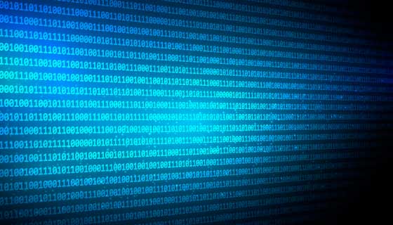 抽象的二进制科技背景矢量素材(EPS)