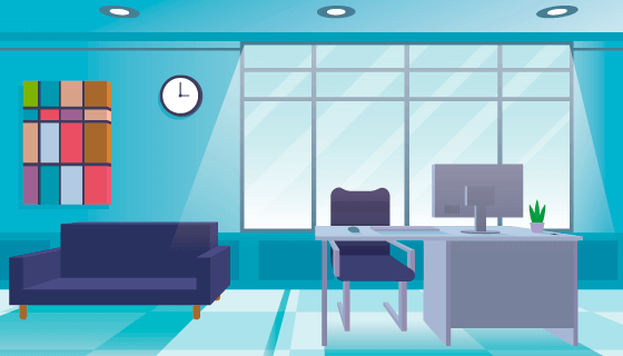 现代风格办公室矢量素材(AI/EPS)