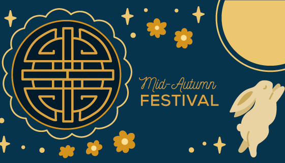 月饼兔子月亮中秋节矢量素材(AI/EPS)