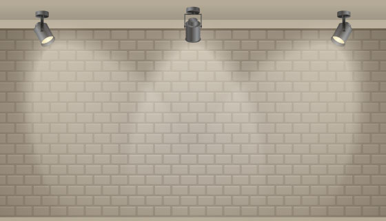 聚光灯和墙壁矢量素材(AI/EPS)