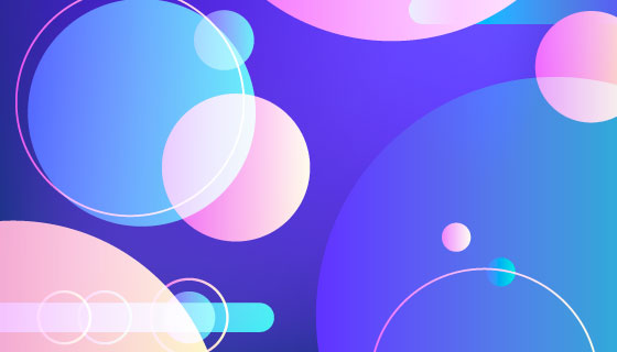 抽象风格圆圈背景矢量素材(AI/EPS)