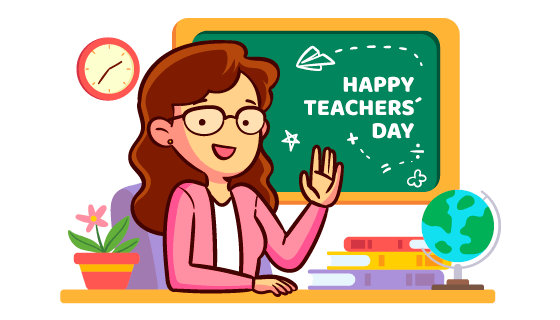 讲课的老师教师节矢量素材(AI/EPS/PNG)