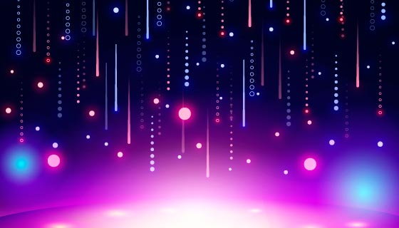 生动的霓虹灯背景/壁纸矢量素材(AI/EPS)
