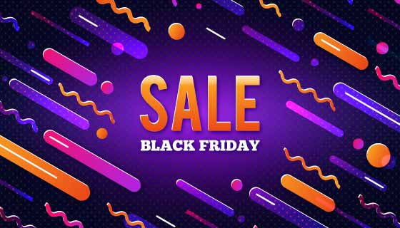 渐变风格黑色星期五促销矢量素材(AI/EPS)