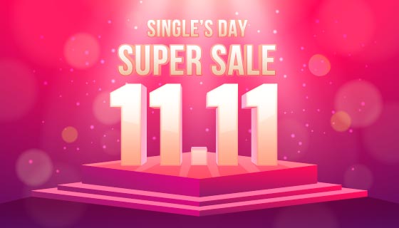 双十一光棍节/购物节矢量素材(AI/EPS)