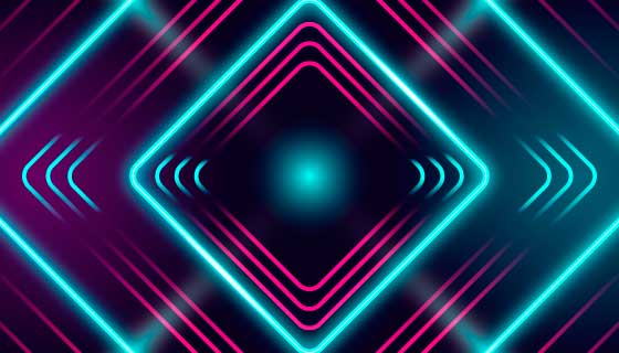 抽象霓虹灯背景矢量素材(AI/EPS)