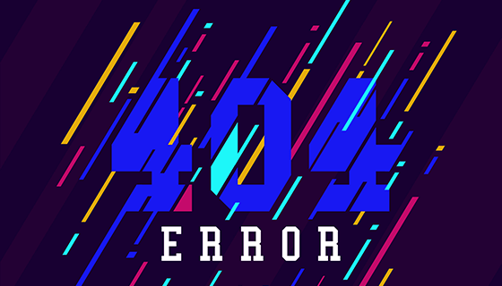 扁平风格404错误页面(EPS/AI)