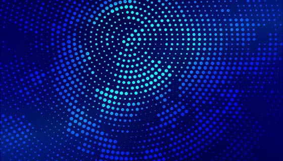 漂亮的亮蓝色半色调背景(EPS)