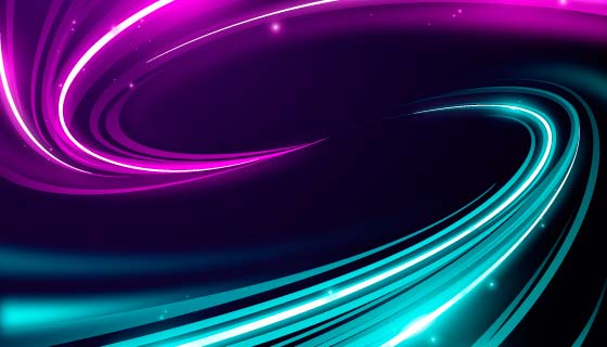抽象霓虹灯背景矢量素材(AI/EPS)