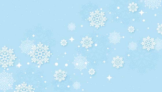 冬季雪花图案背景/墙纸矢量素材(AI/EPS)