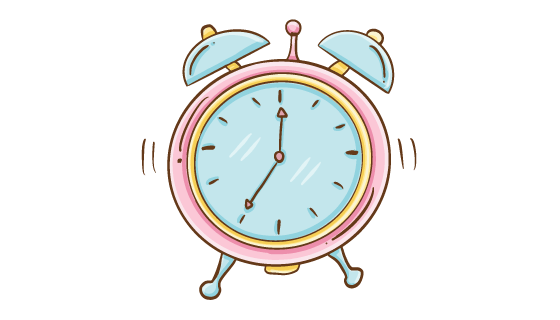 可爱的闹钟矢量素材(AI/EPS/PNG)