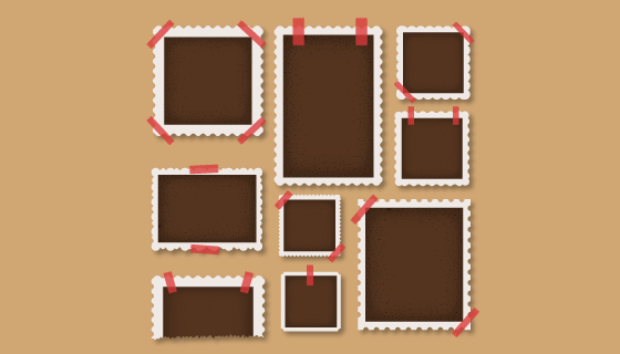 复古风格的相框矢量素材(AI/EPS)