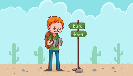 小孩迷路404错误页面设计