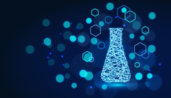 富有科技感的科学实验室背景矢量素材(AI/EPS)