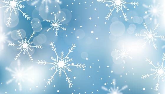 模糊的雪花冬天背景矢量素材(AI/EPS)
