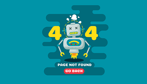 机器人元素设计404错误页面(AI)