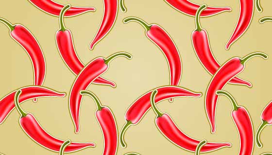 火红的辣椒矢量素材(EPS)