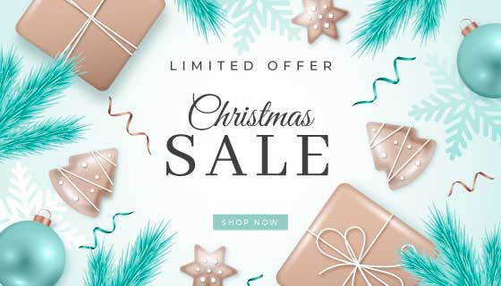 漂亮的圣诞节促销背景矢量素材(AI/EPS)