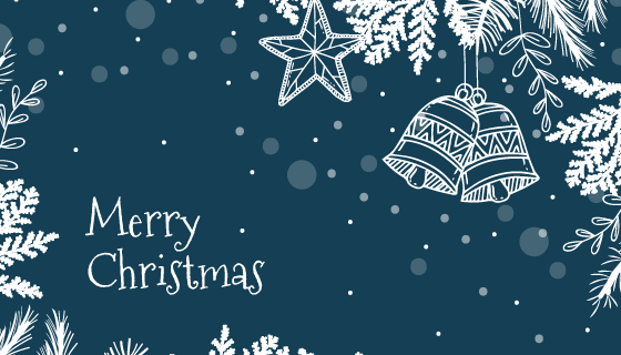 手绘风格圣诞节背景矢量素材(AI/EPS)