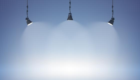 扁平风格的聚光灯背景矢量素材(EPS)