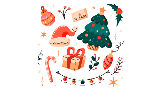 精美的圣诞节元素矢量素材(AI/EPS/PNG)