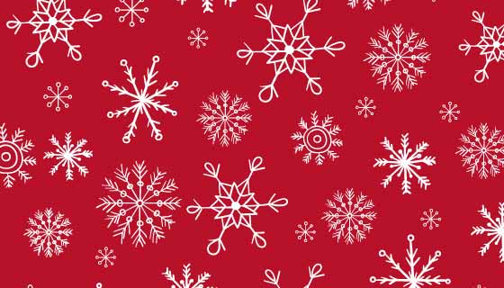 各种各样的雪花图案背景矢量素材(EPS)