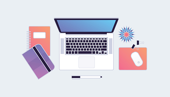 设计师工作空间矢量素材(EPS/AI/SVG/PNG)