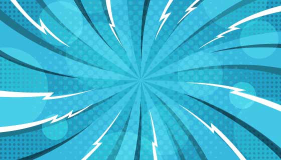 蓝色漫画风格背景矢量素材(AI/EPS)