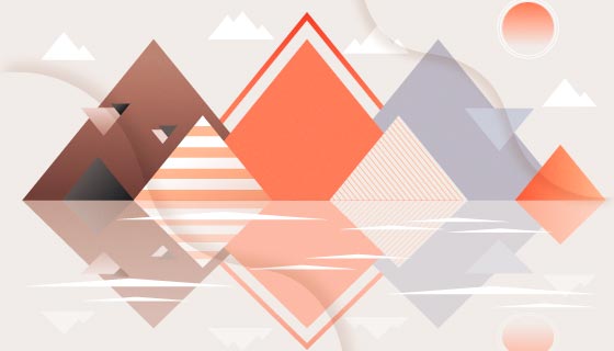 抽象几何背景矢量素材(AI/EPS)