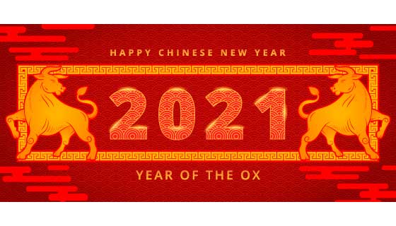 金牛设计2021春节快乐banner矢量素材(EPS)