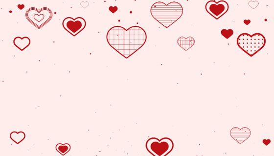 各种各样的爱心背景矢量素材(EPS)