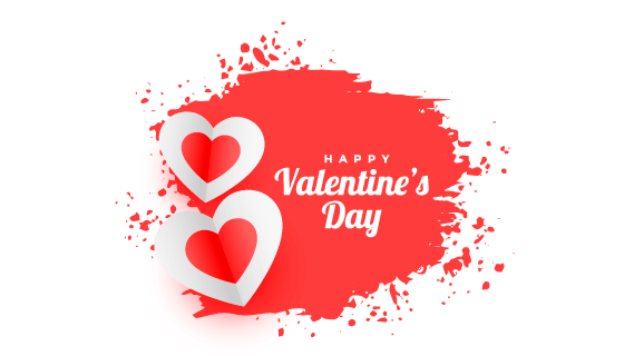 抽象爱心设计情人节快乐背景矢量素材(EPS)