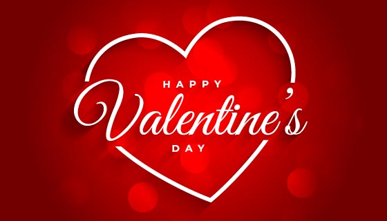 创意爱心设计情人节快乐背景矢量素材(EPS)