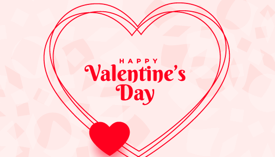 创意爱心设计情人节快乐背景矢量素材(EPS)