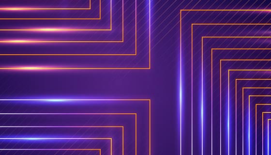 抽象霓虹灯背景矢量素材(AI/EPS)