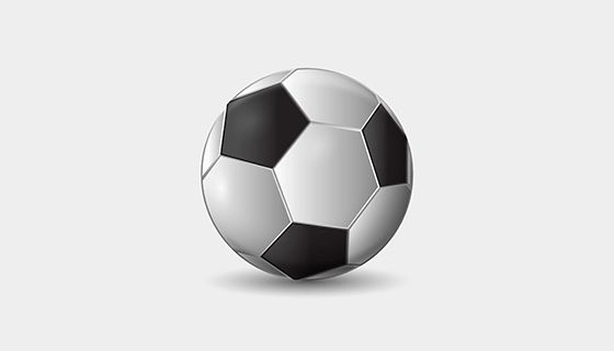 逼真的足球矢量素材