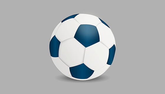 逼真的足球矢量素材(EPS/AI)