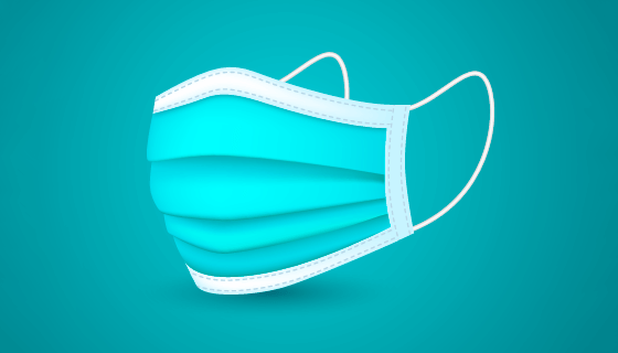 扁平风格的口罩矢量素材(AI/EPS)