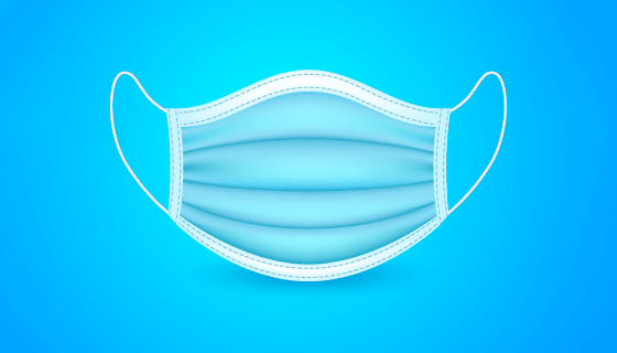 扁平风格的一次性口罩矢量素材(AI/EPS)