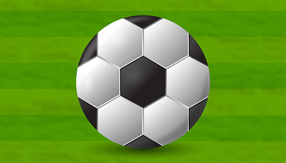 逼真的足球矢量素材(EPS/AI)